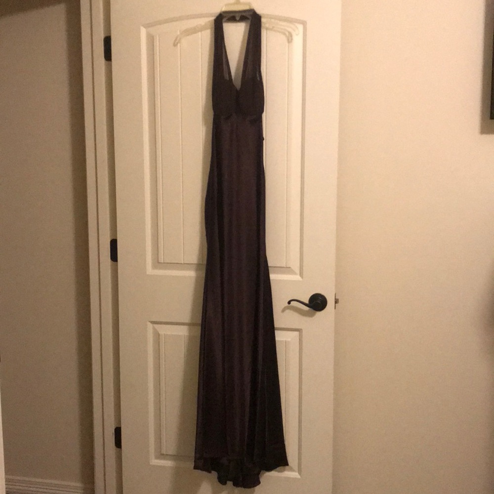 Brown floor length gown